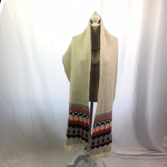 GAP Reversible Blanket Scarf Gray White - Picture 13 of 15